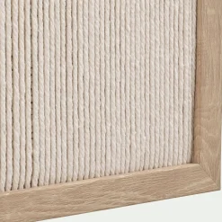 Cadre décoratif en corde 45x60cm - beige