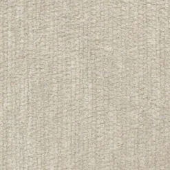 Canapé convertible 5 places avec pieds arrondis en tissu nature - blanc écru