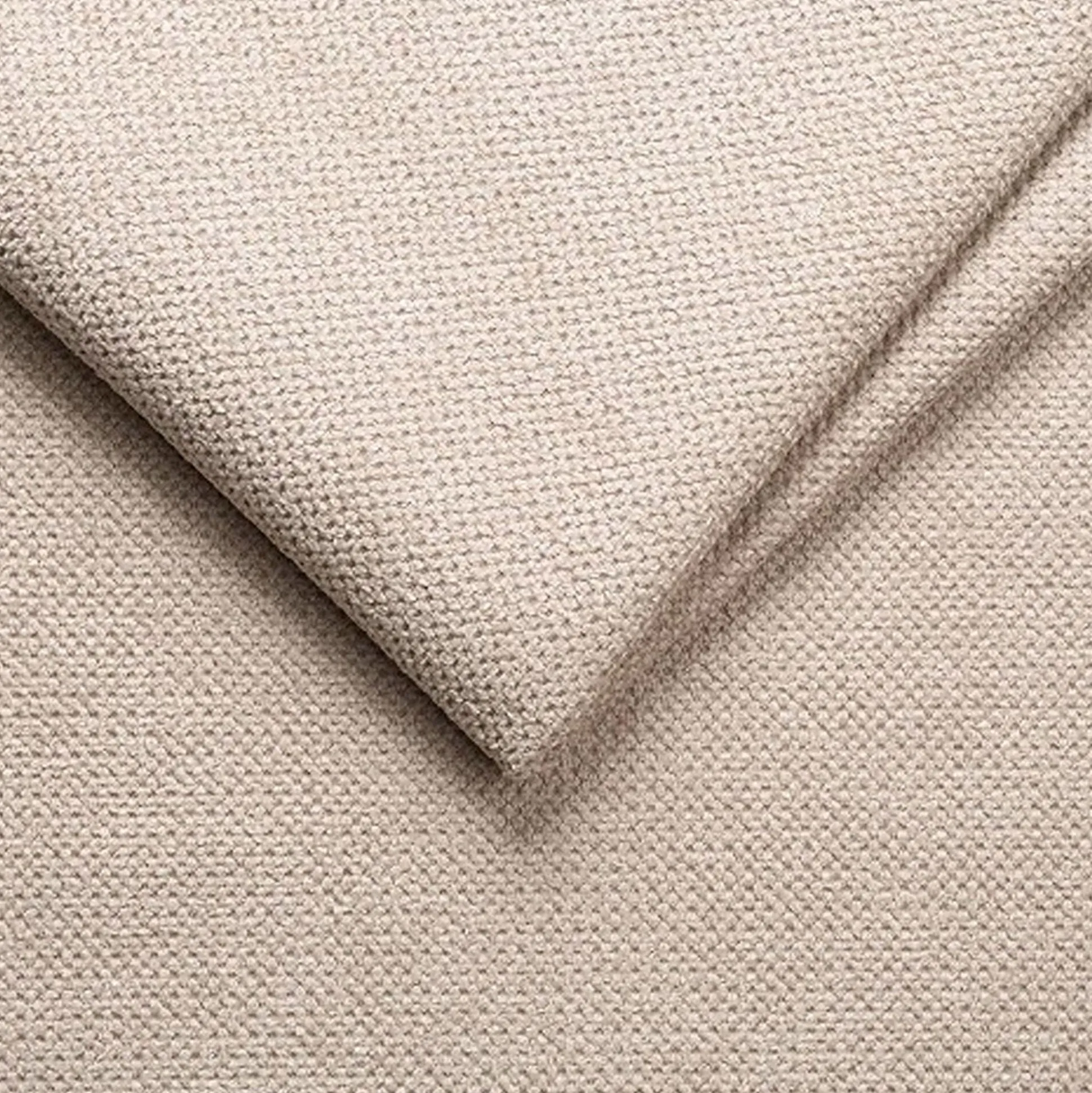 Canapé d'angle gauche convertible en tissu Crown - beige roucas