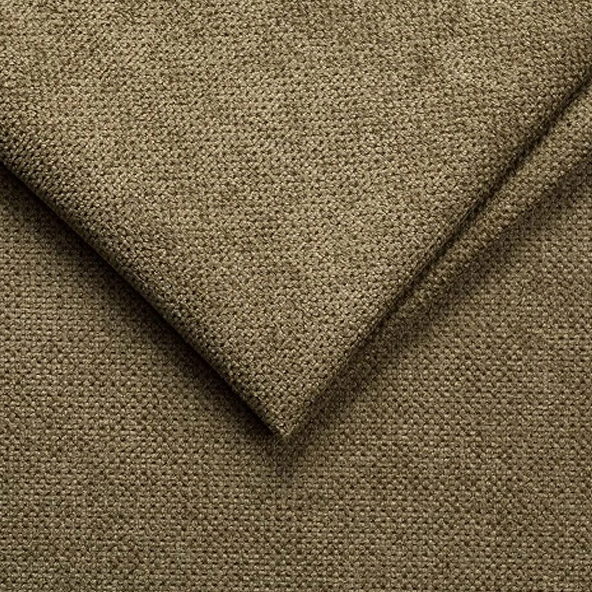 Canapé d'angle gauche fixe en tissu Crown - vert cèdre