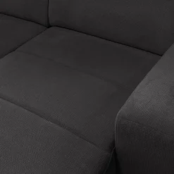 Canapé d'angle réversible convertible en tissu - gris ardoise