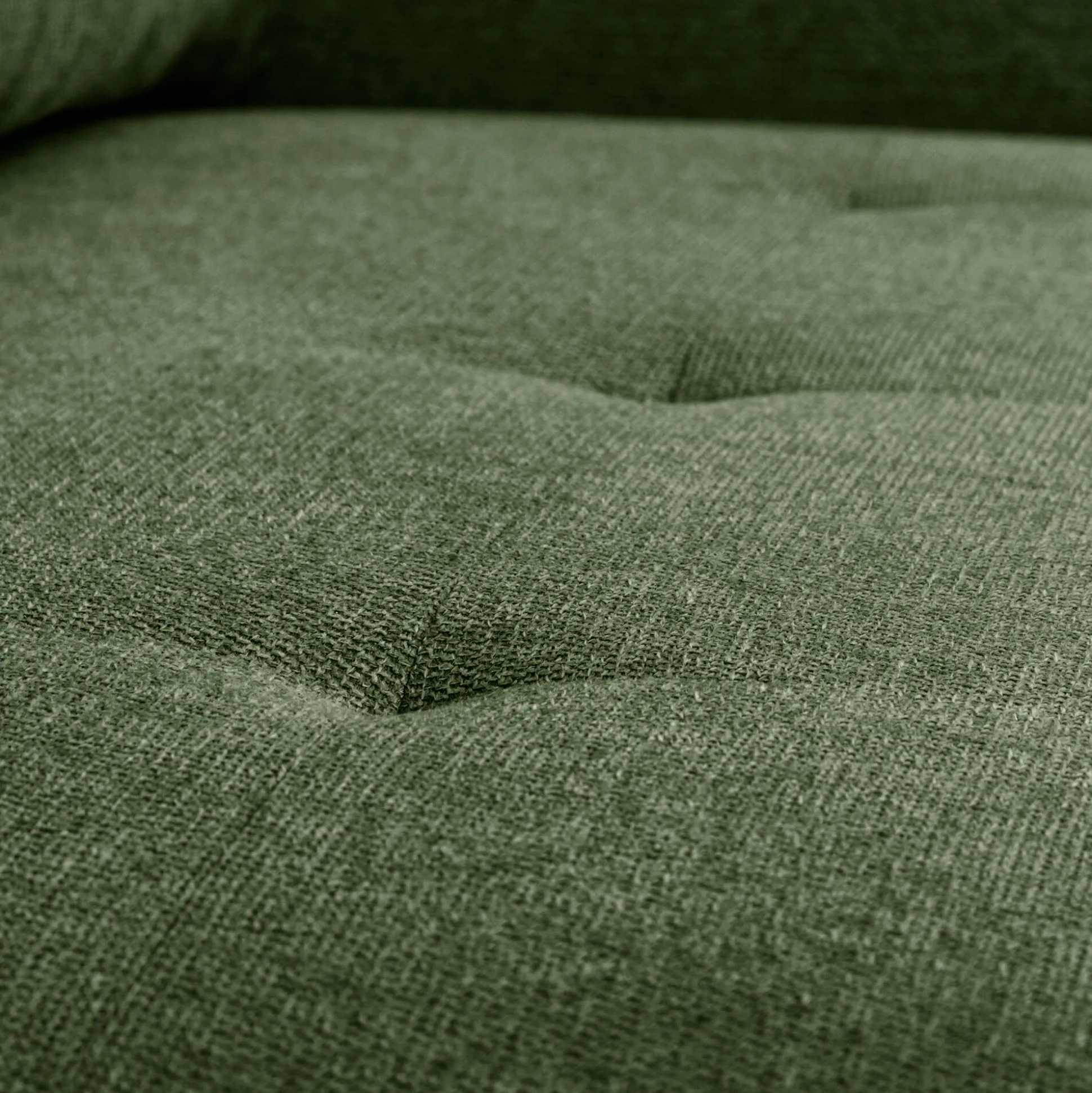 Canapé d'angle réversible fixe en tissu Loft - vert cèdre