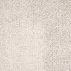 Canapé grand angle droit fixe avec méridienne en tissu tramé - beige