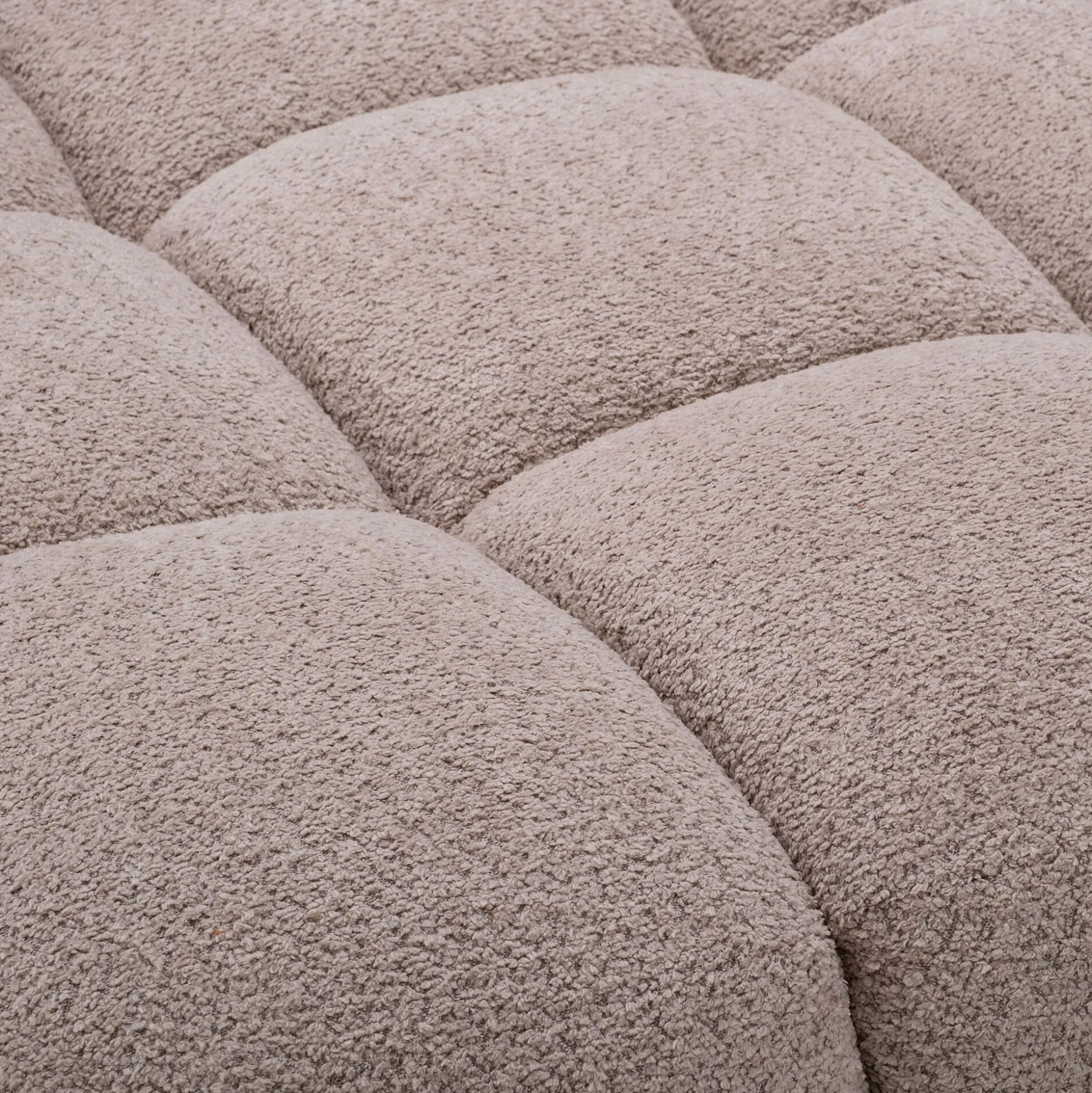 Canapé modulable avec chauffeuse - beige