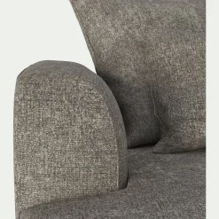 Canapé petit angle gauche fixe en tissu Genesis - beige alpilles