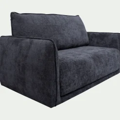 Canapé 2 places convertible en tissu Eden - bleu marine