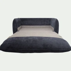 Canapé 2 places convertible en tissu Eden - bleu marine