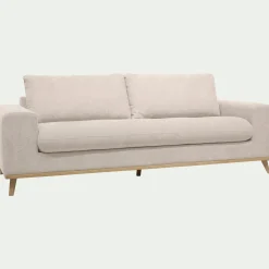 Canapé 4 places convertible en tissu Storm - beige roucas