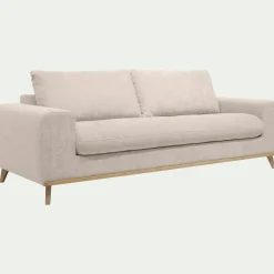 Canapé 4 places convertible en tissu Storm - beige roucas