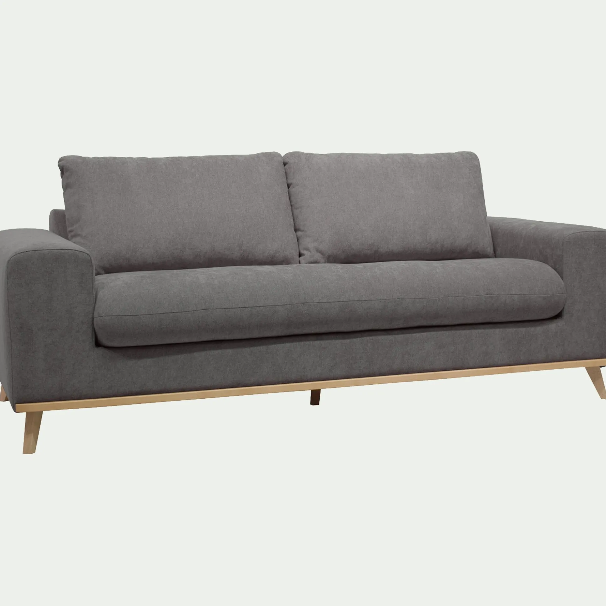 Canapé 3 places convertible en tissu Storm - gris moyen