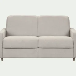 Canapé 4 places convertible en tissu Sogno densité 35kg/m3 - beige roucas