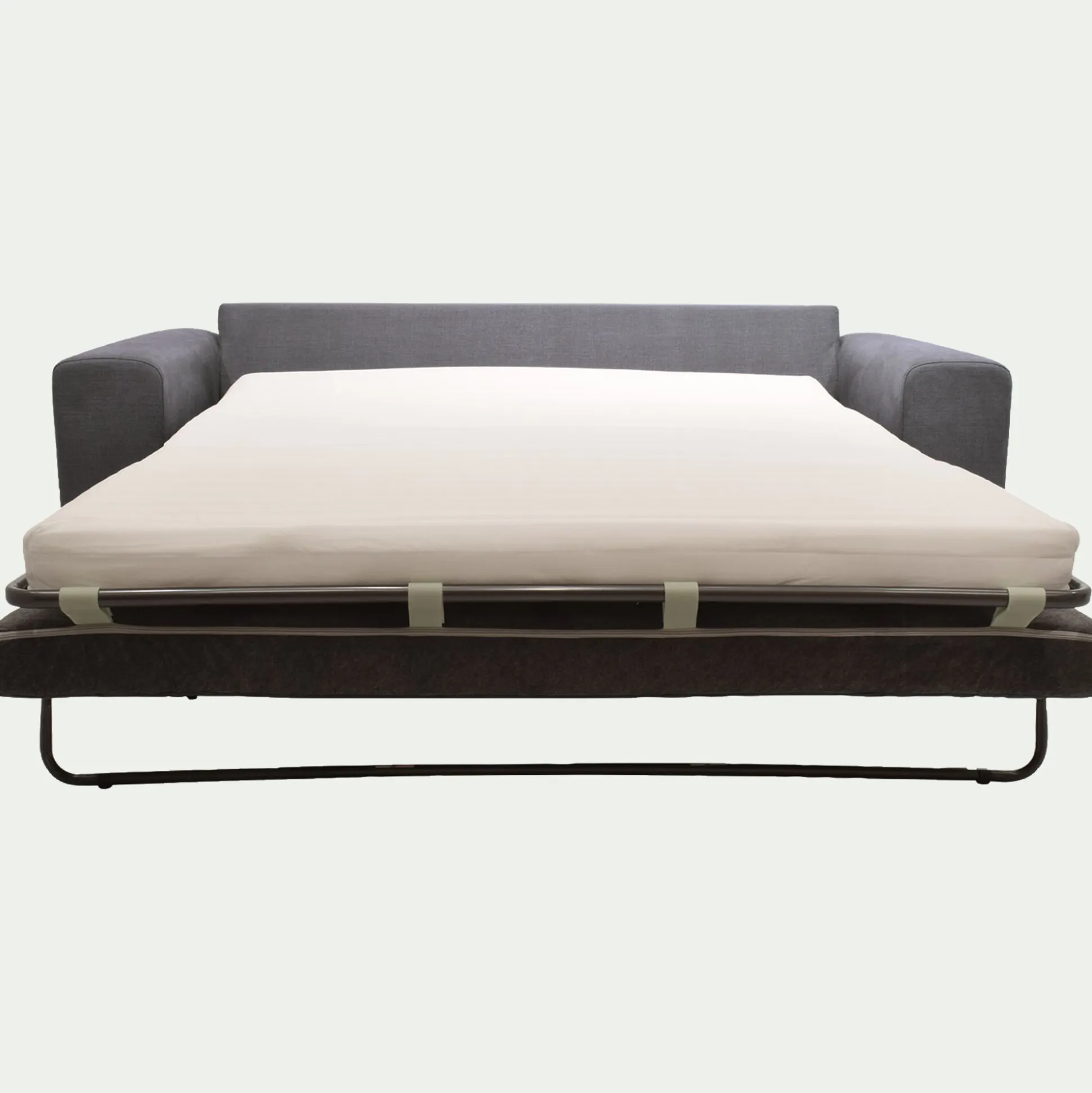 Canapé 3 places convertible en tissu Cosmo - gris anthracite