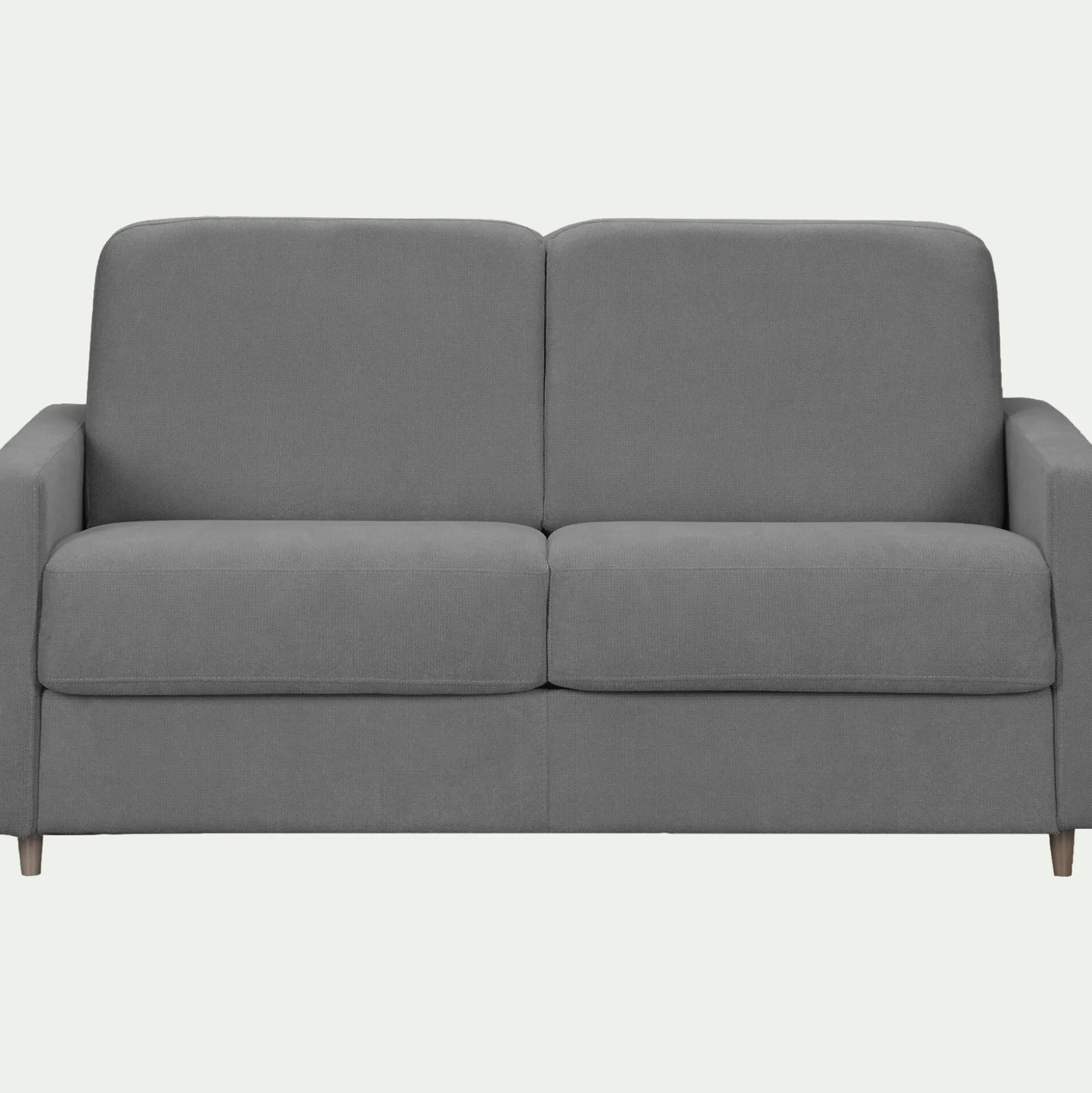 Canapé 3 places convertible en tissu Stella densité 25kg/m3 - gris restanque