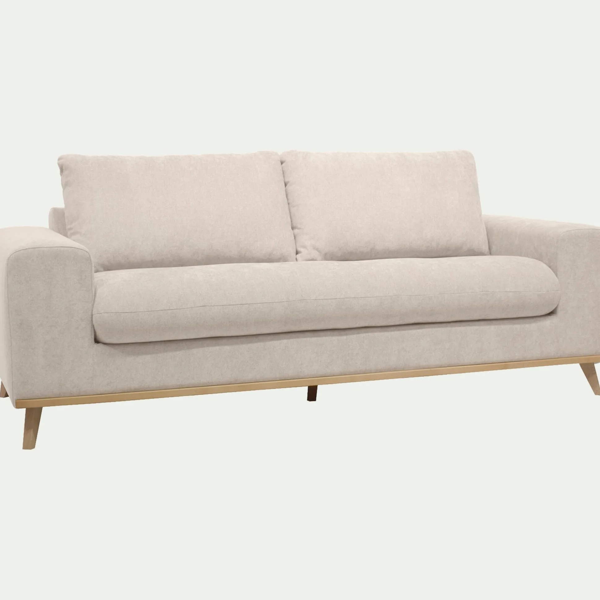 Canapé 3 places convertible en tissu Storm - beige roucas