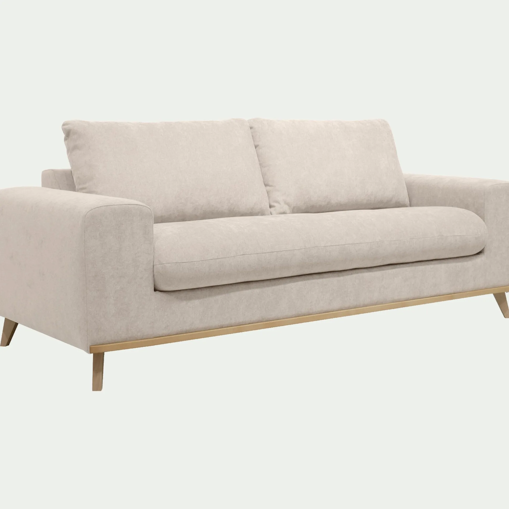 Canapé 3 places convertible en tissu Storm - beige roucas