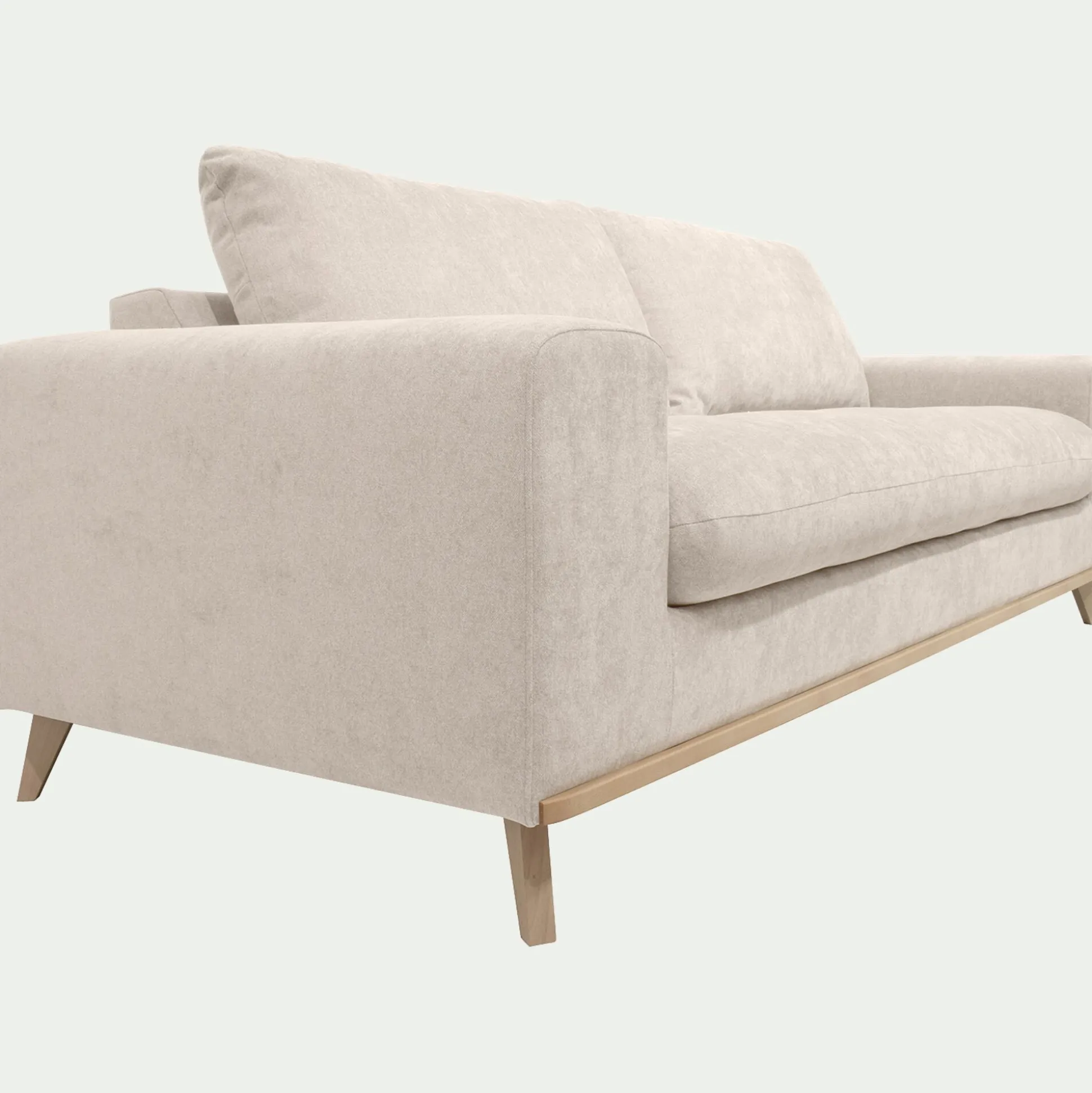 Canapé 3 places convertible en tissu Storm - beige roucas