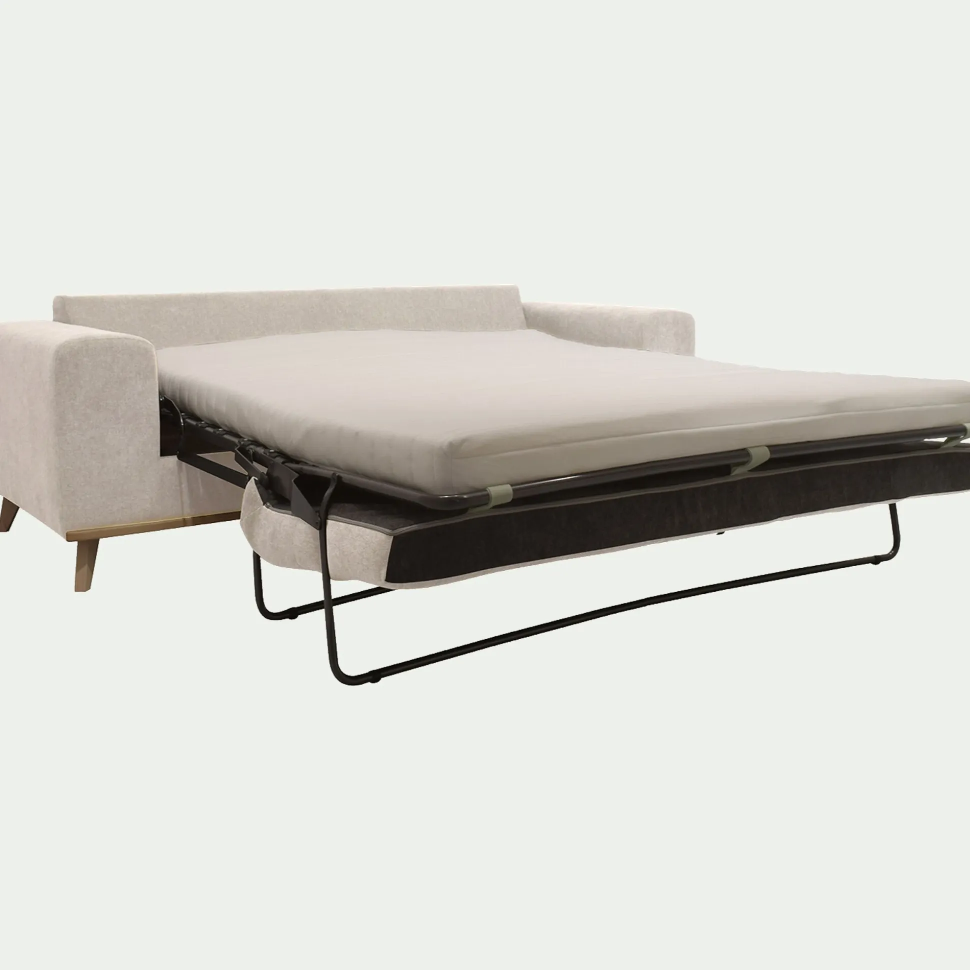 Canapé 3 places convertible en tissu Storm - beige roucas