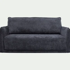 Canapé 3 places convertible en tissu Eden - bleu marine