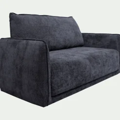 Canapé 3 places convertible en tissu Eden - bleu marine