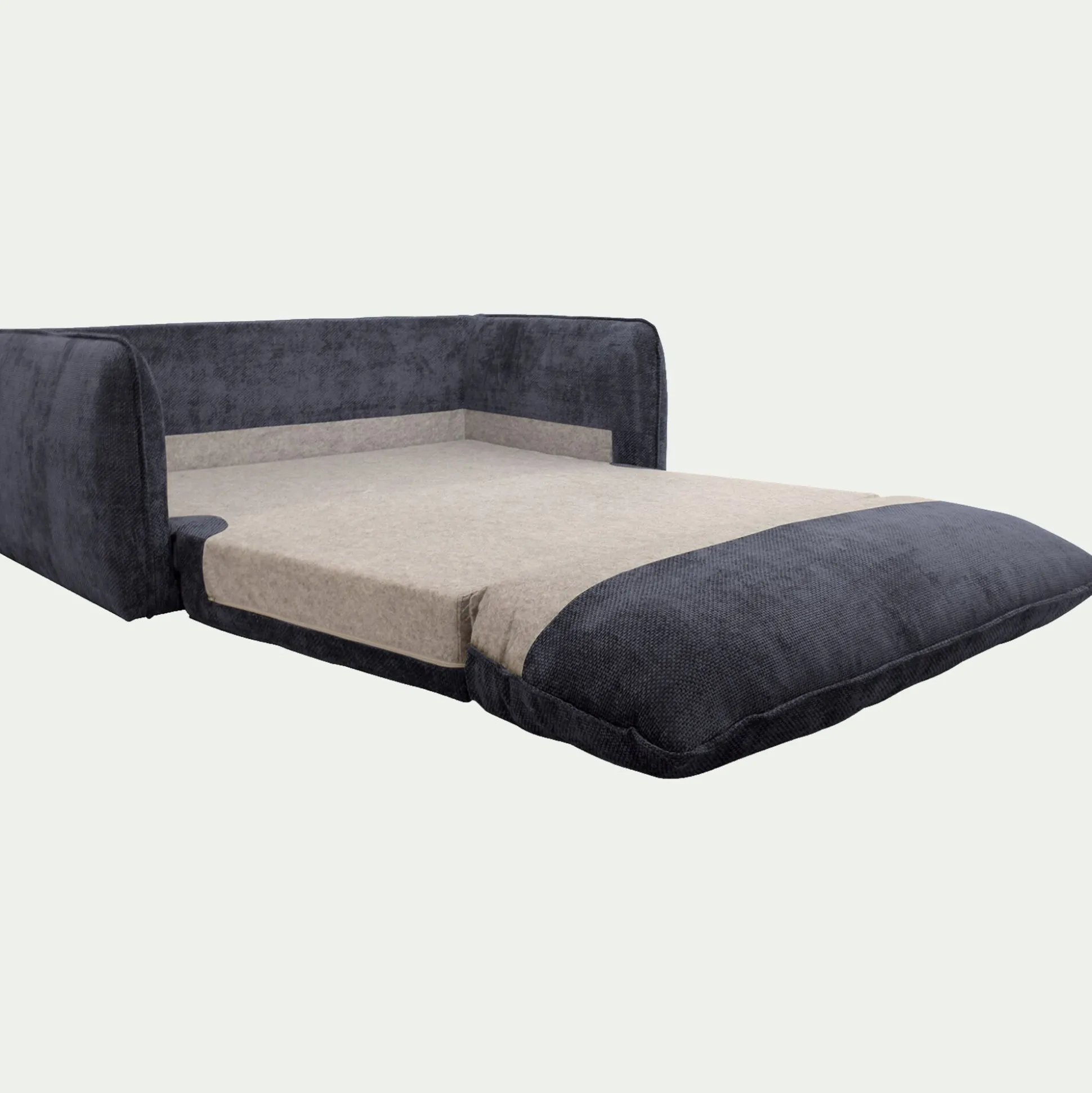 Canapé 3 places convertible en tissu Eden - bleu marine