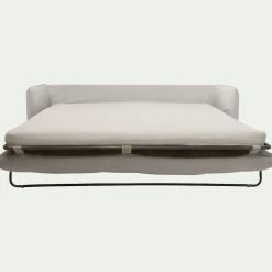 Canapé 4 places convertible en tissu wind - beige alpilles