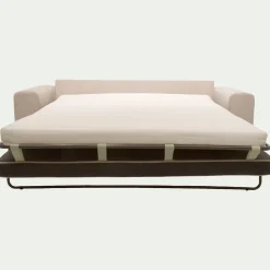 Canapé 4 places convertible en tissu Crown - beige roucas