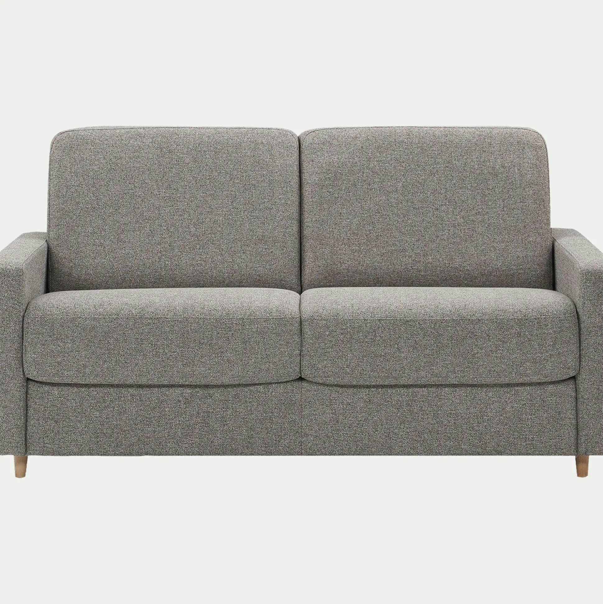 Canapé 4 places convertible en tissu matelas densité 35kg/m3 - gris