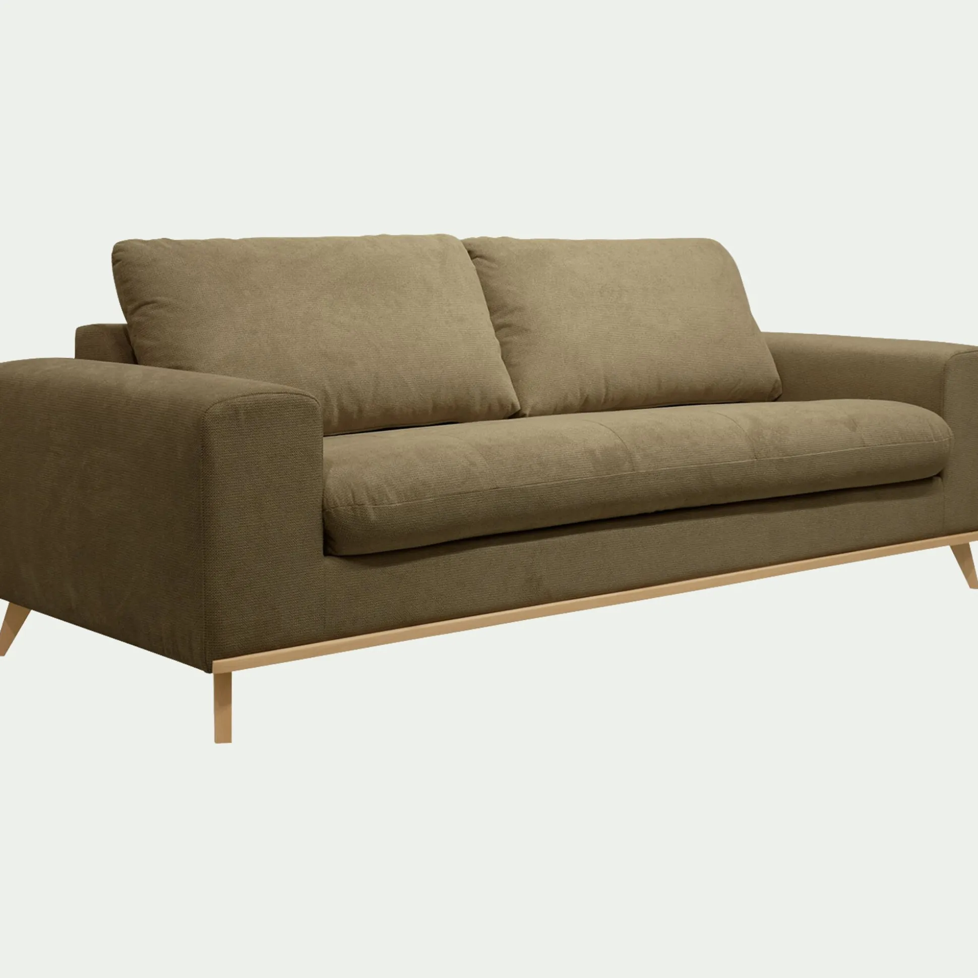 Canapé 4 places convertible en tissu Crown - vert cèdre
