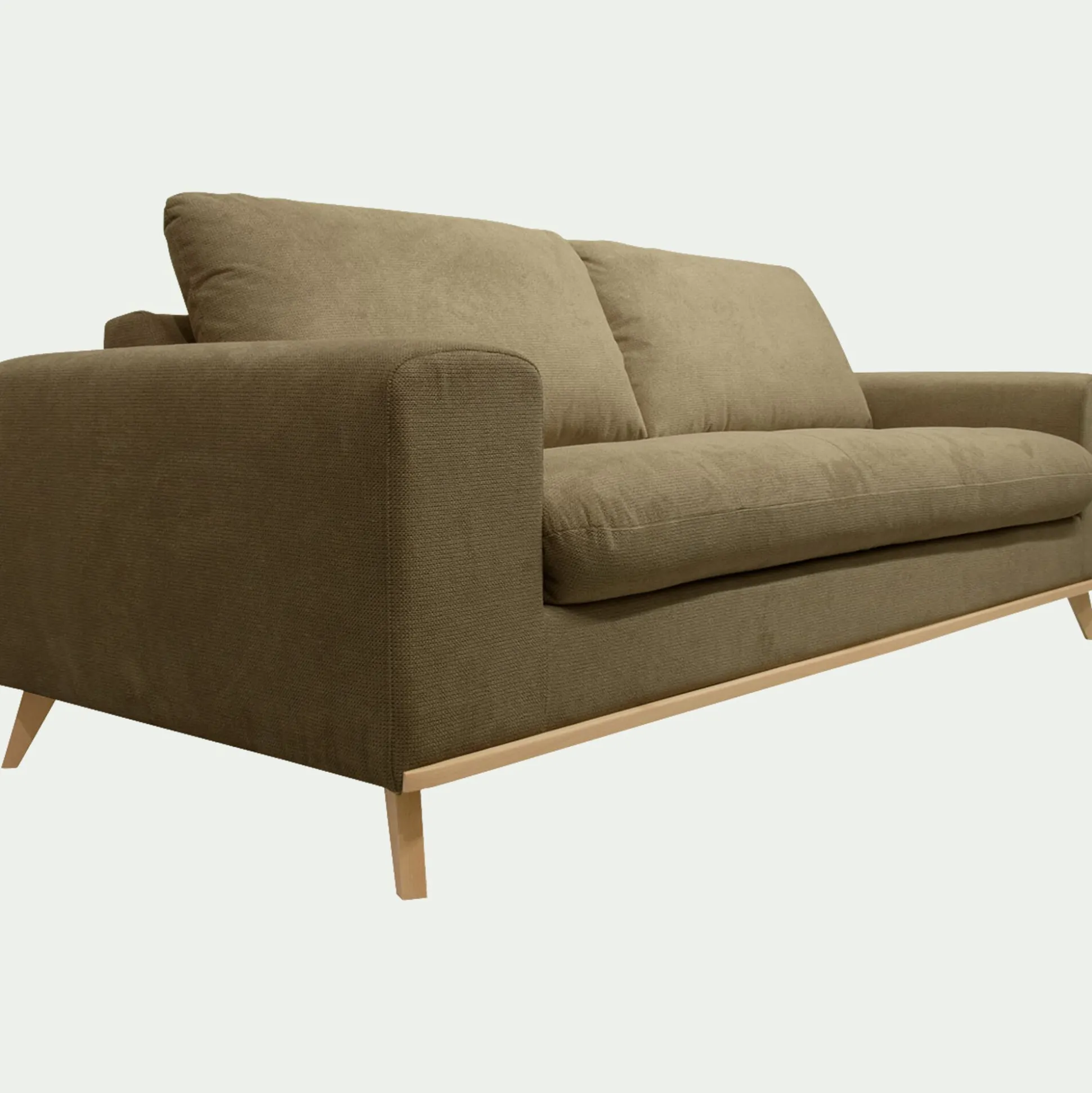 Canapé 4 places convertible en tissu Crown - vert cèdre
