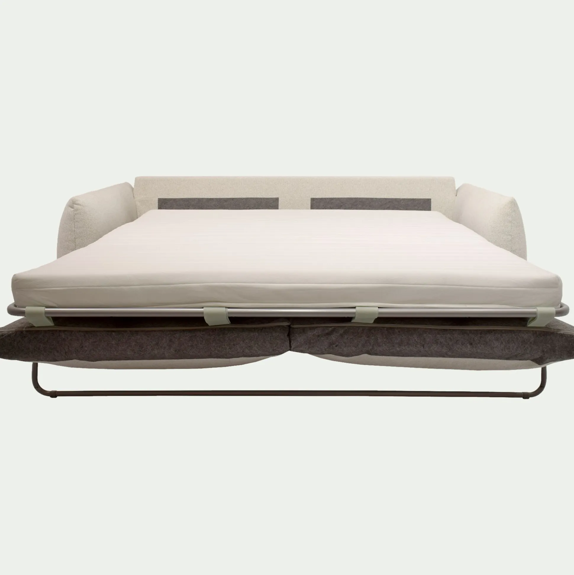 Canapé 4 places convertible en tissu Raven - blanc écru