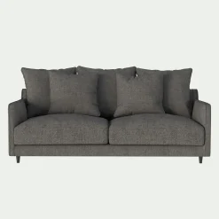 Canapé 3 places convertible en tissu - gris restanque