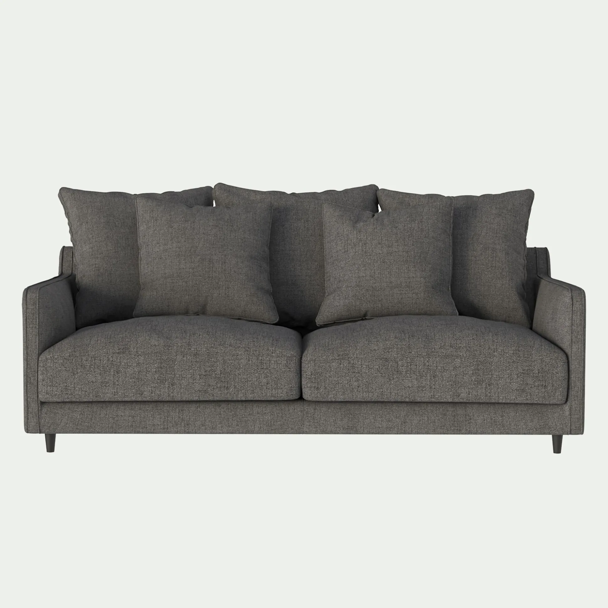 Canapé 3 places convertible en tissu - gris restanque