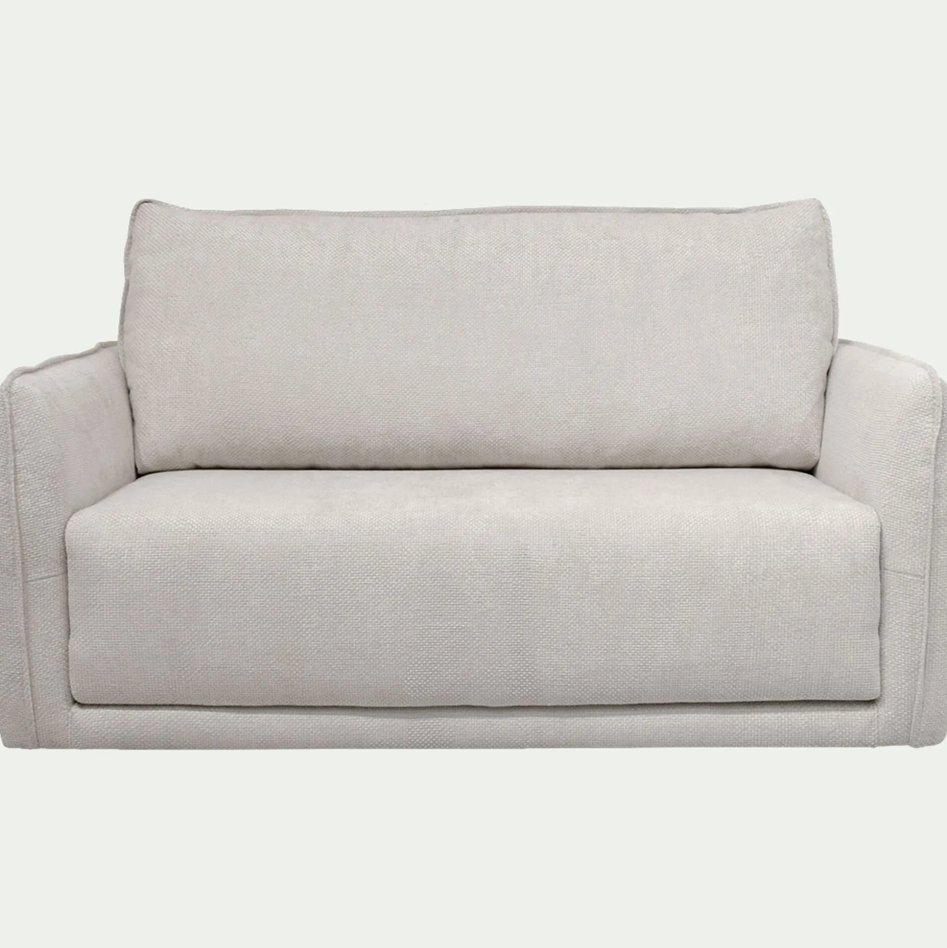 Canapé 2 places convertible en tissu Eden - beige alpilles