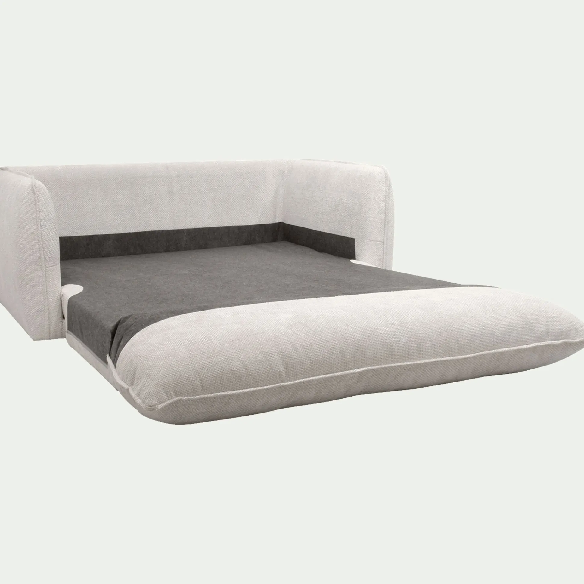Canapé 2 places convertible en tissu Eden - beige alpilles