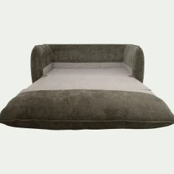 Canapé 2 places convertible en tissu Eden - vert cèdre