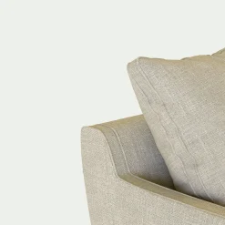 Canapé 3 places convertible tissu mixte - beige alpilles