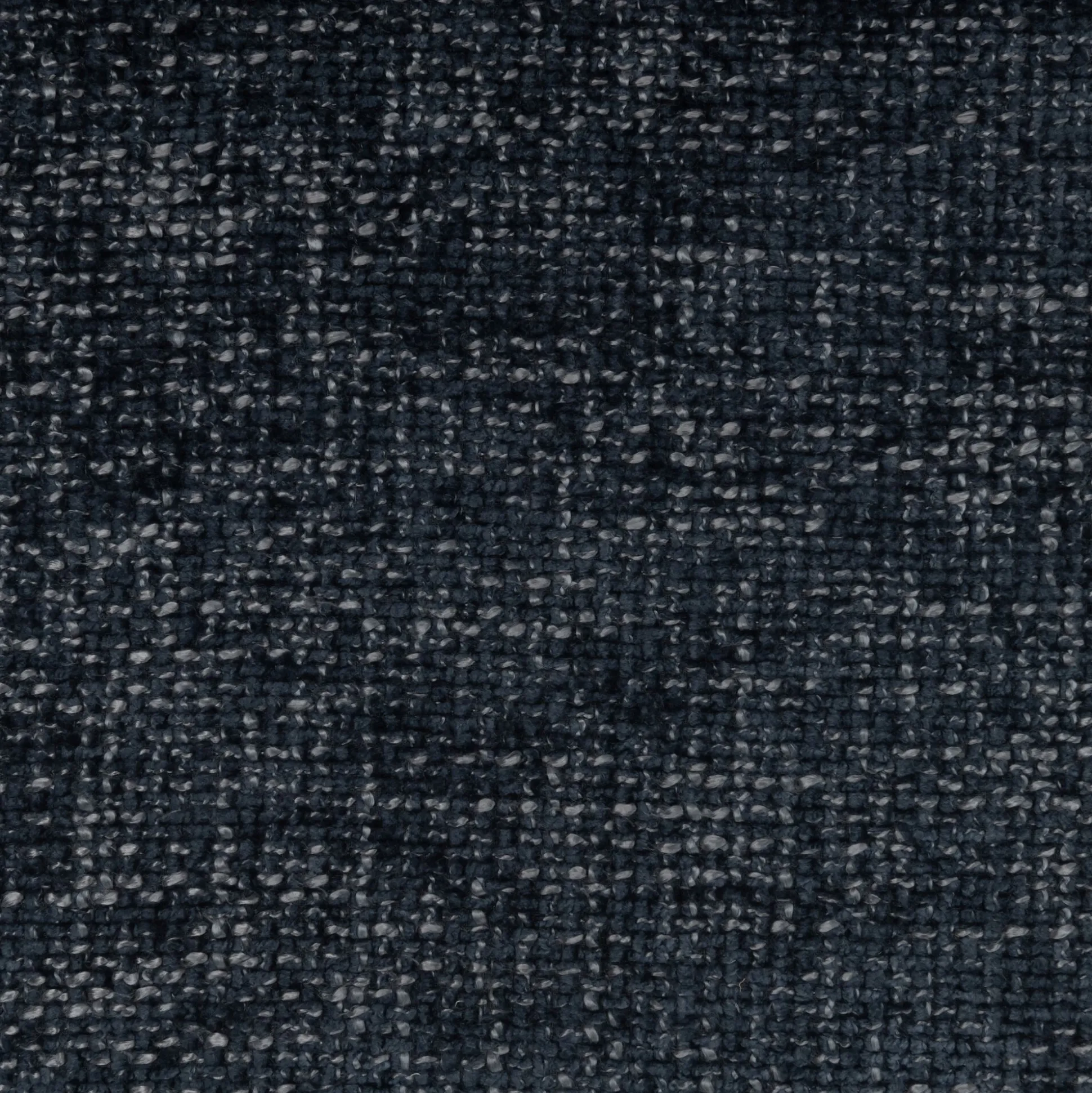 Canapé 4 places en fixe en tissu chenille - bleu marine