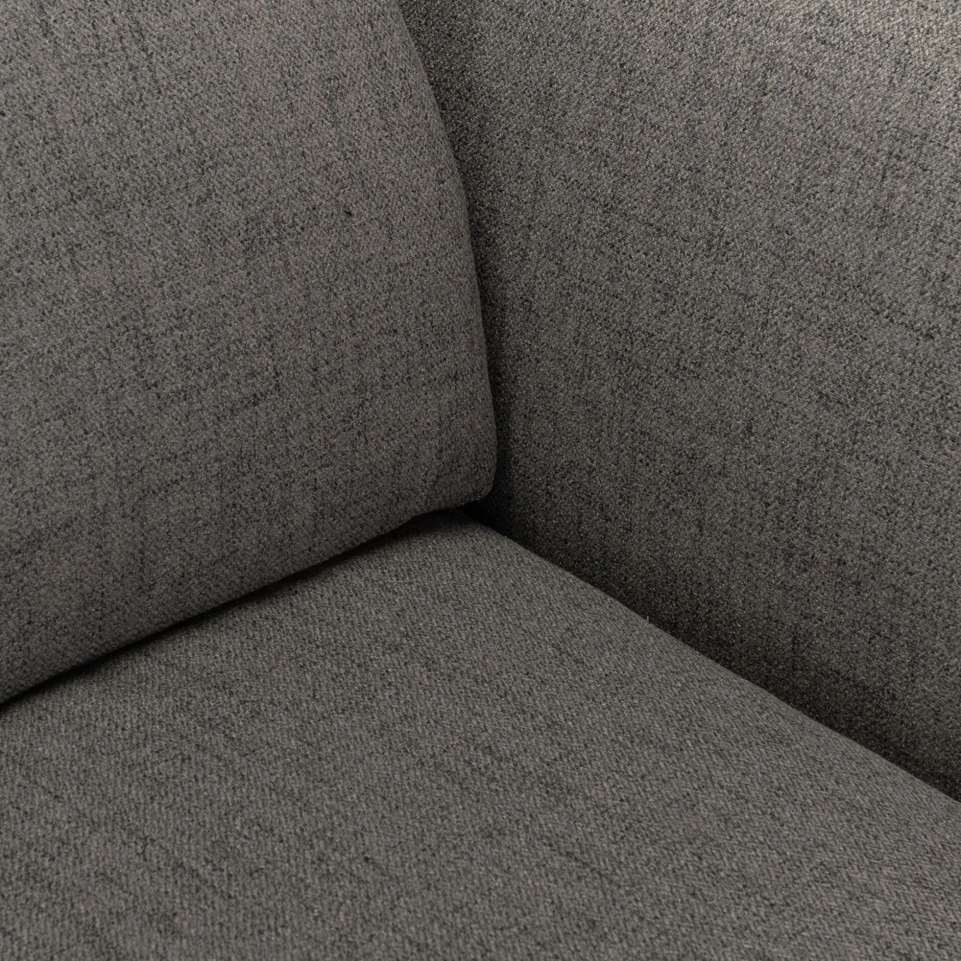 Canapé 4 places fixe en tissu avec fonction avance-recul - gris restanque