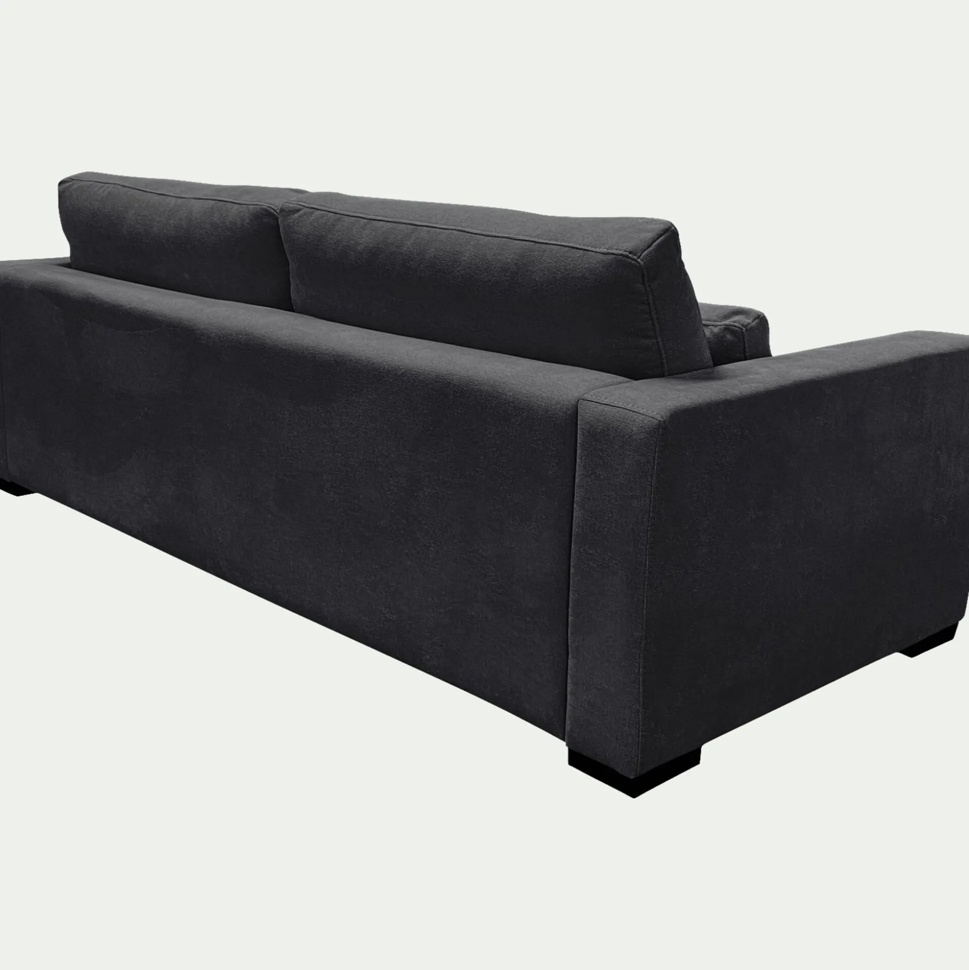 Canapé 5 places fixe en tissu Bloq - gris anthracite