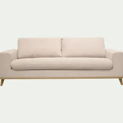 Canapé 4 places fixe en tissu Crown - beige roucas