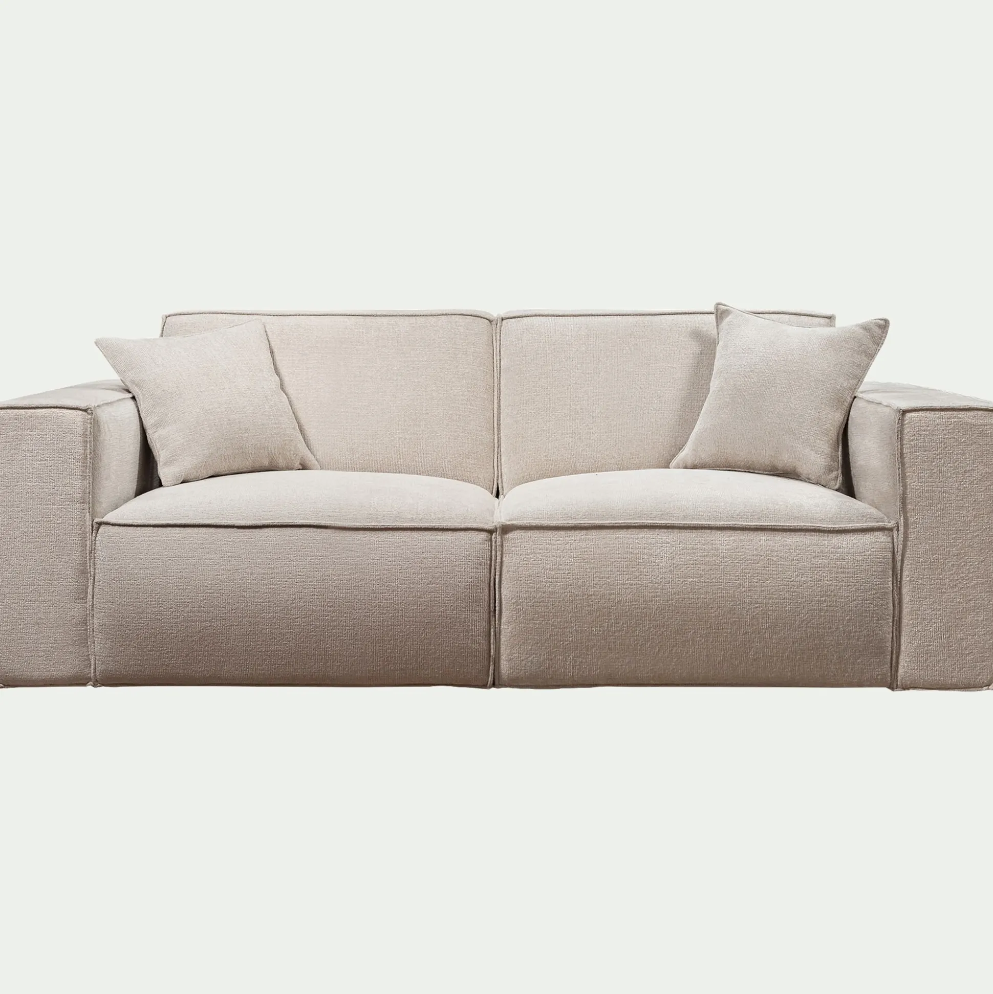Canapé 3 places fixe en tissu Genesis - beige