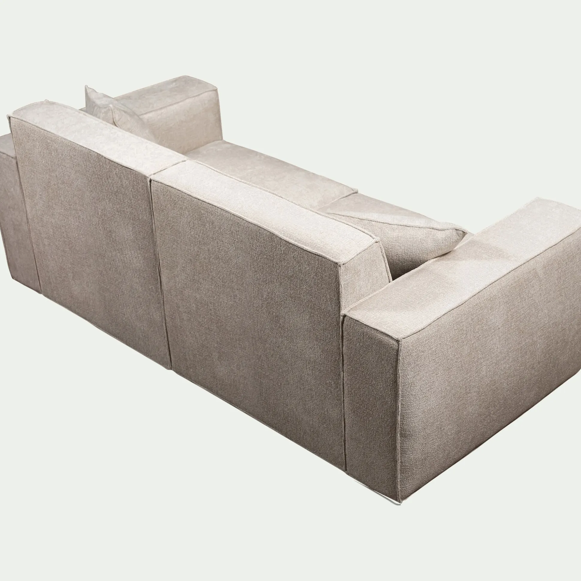 Canapé 3 places fixe en tissu Genesis - beige