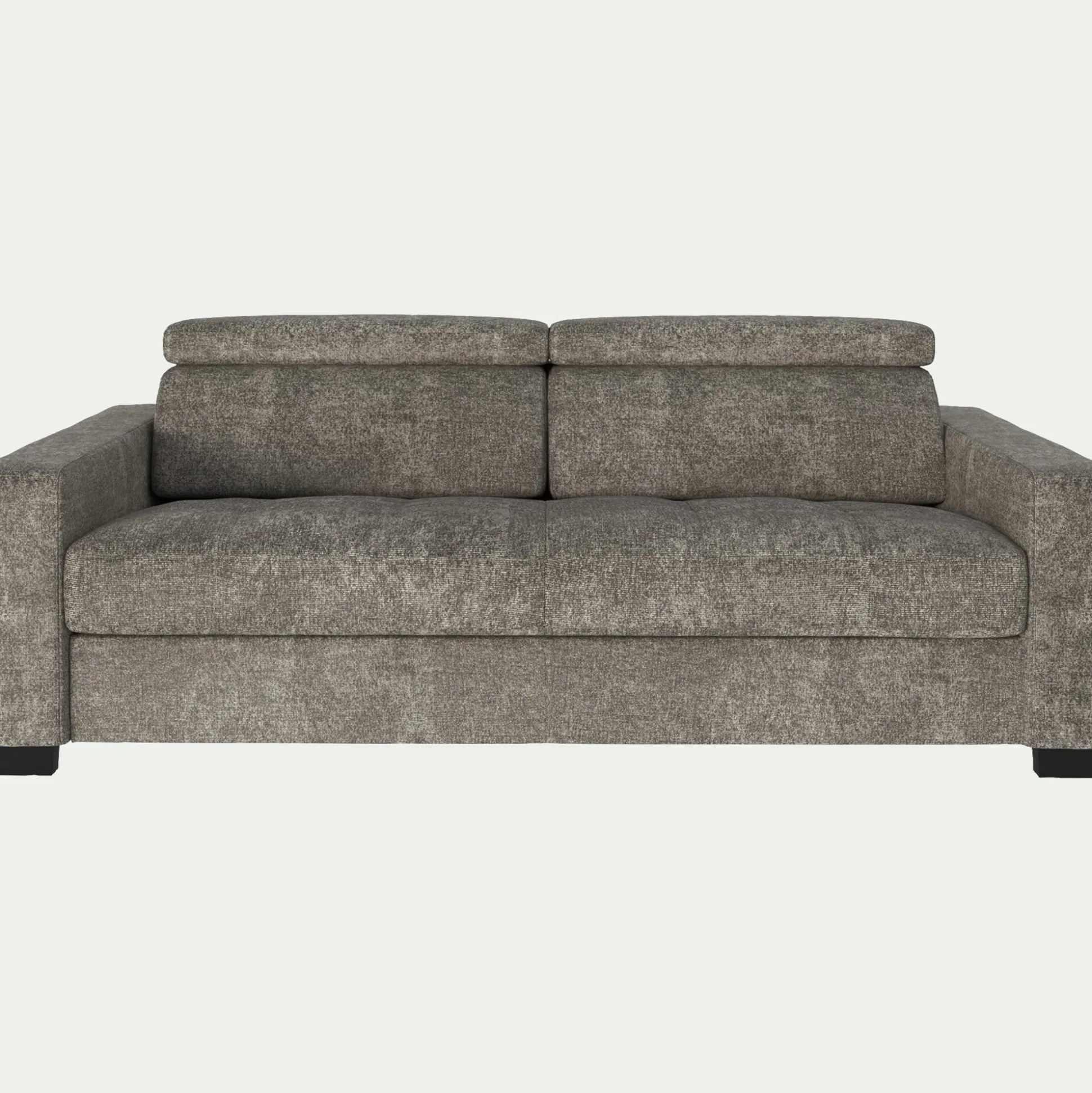 Canapé 3 places fixe en tissu Genesis avec accoudoirs 20cm - beige alpilles