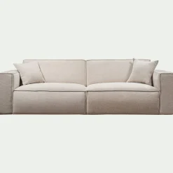 Canapé 4 places fixe en tissu Genesis - beige