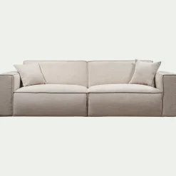 Canapé 5 places fixe en tissu Genesis - beige