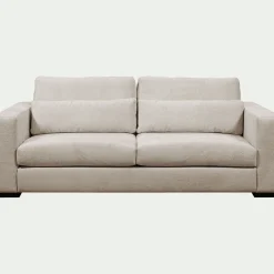Canapé 5 places fixe en tissu genesis - beige