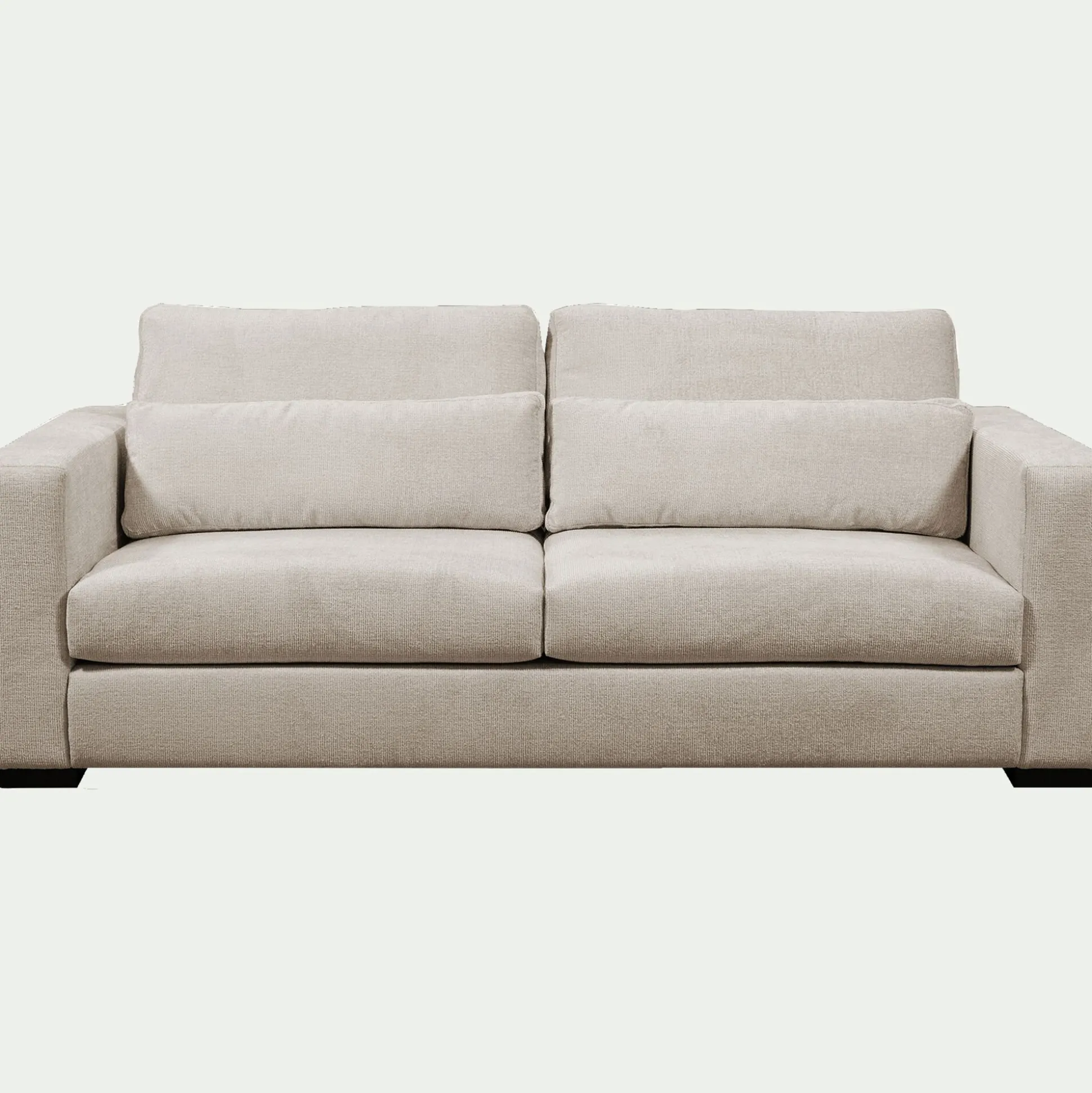 Canapé 5 places fixe en tissu genesis - beige