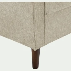 Canapé 2 places fixe en tissu Loft - beige roucas