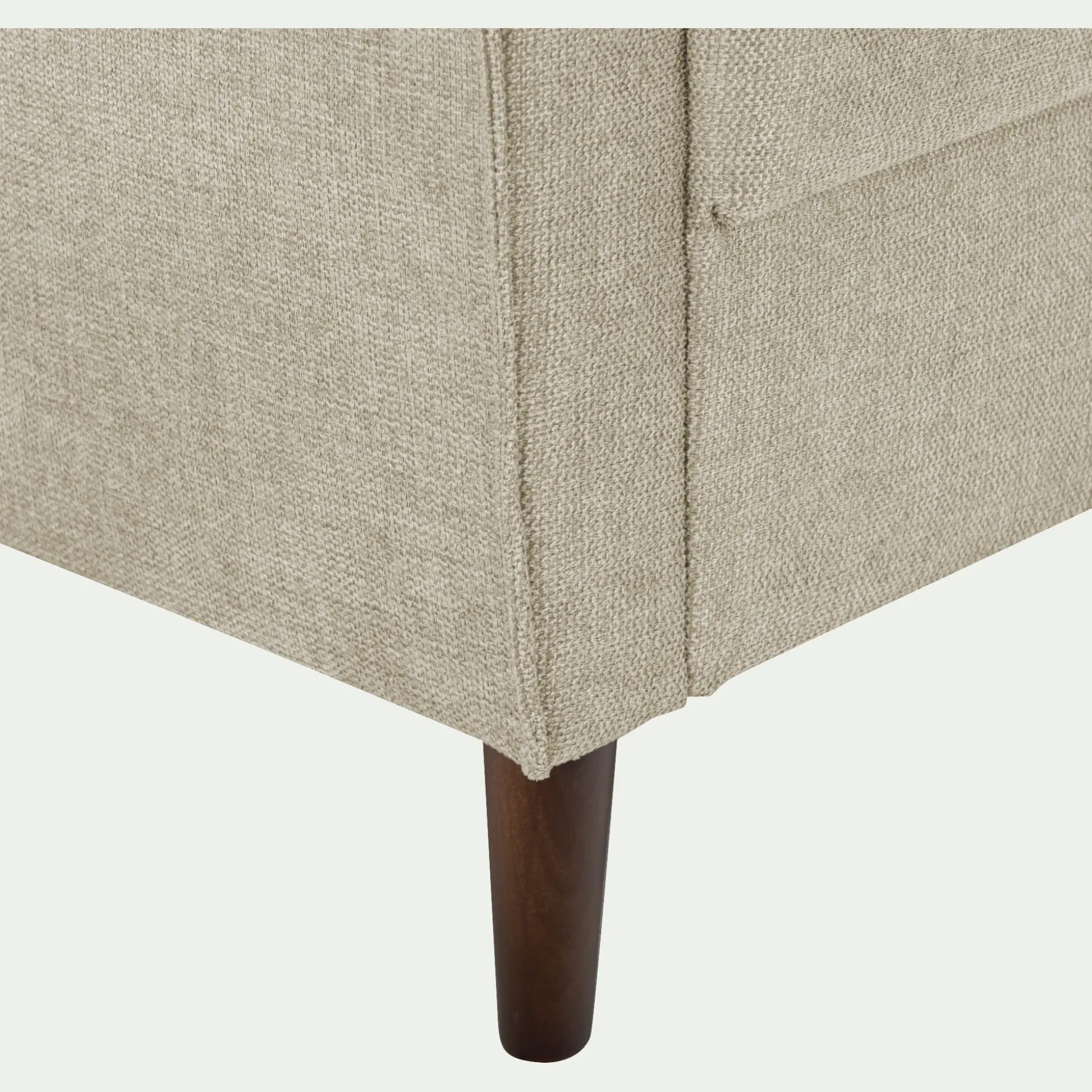 Canapé 2 places fixe en tissu Loft - beige roucas