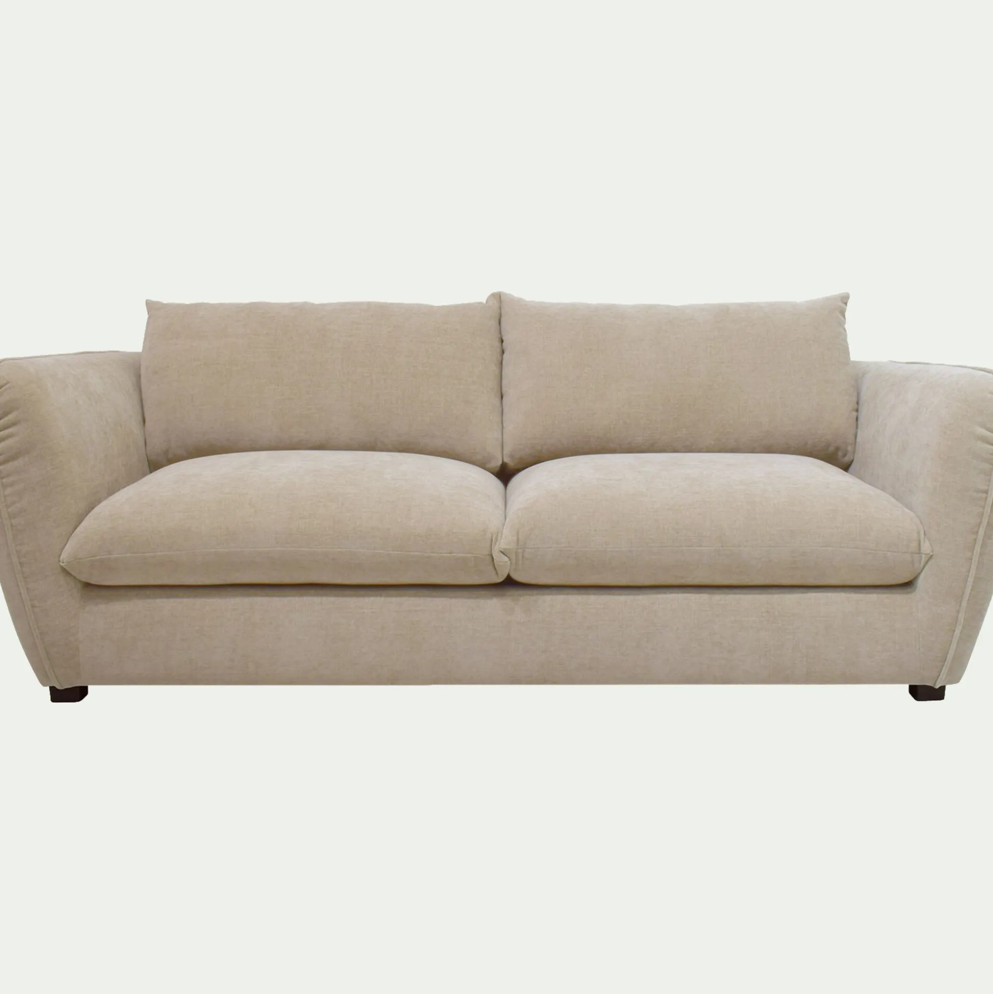 Canapé 4 places fixe en tissu Nature - beige